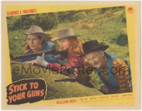 3y0202 STICK TO YOUR GUNS signed LC 1941 by Jennifer Holt, she's aiming her rifle by Andy Clyde!
