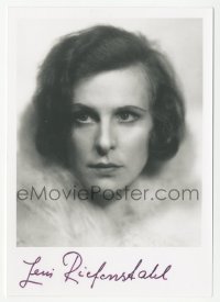 3y0471 LENI RIEFENSTAHL signed 4x6 photo 1980s great portrait of the famous German director!