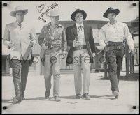 3y0135 WARNER BROS TV WESTERNS signed 20x24 commercial poster 1980s by Will Hutchins of Sugarfoot!