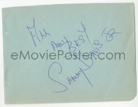 3y0530 SAMMY DAVIS JR signed 4x5 cut album page 1950s it can be framed & displayed with a repro!