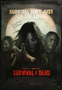 3y0106 SURVIVAL OF THE DEAD signed 1sh 2009 by George A. Romero, survival isn't just for the living!