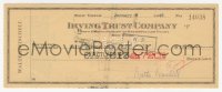 3y0420 WALTER WINCHELL canceled check 1946 he paid $13.72 to the Daily Mirror Inc.!