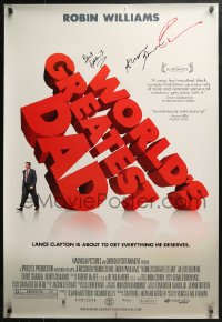 3y0127 WORLD'S GREATEST DAD signed DS 1sh 2009 by Bobcat Goldthwait, Robin Williams, AND Gilmore!