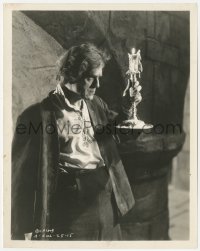 3z0067 BLACK ROOM 8x10.25 still 1935 great standing close up of Boris Karloff with candlestick!