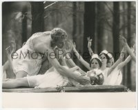 3z0073 BOY FRIEND deluxe 8x10 still 1971 Christopher Gable about to kiss Twiggy on altar in woods!