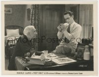 3z0143 FEET FIRST 8x10.25 still 1930 c/u of Harold Lloyd sitting on desk by Robert McWade!