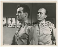 3z0157 FROM HERE TO ETERNITY 8.25x10 still 1953 c/u of Montgomery Clift & Philip Ober by Lippman!