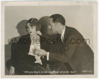 3z0181 GREENE MURDER CASE 8x10.25 still 1929 William Powell asks Florence Eldridge to be serious!