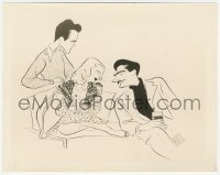 3z0203 I MET MY LOVE AGAIN 8x10.25 still 1938 Hirschfeld art of Joan Bennett, Henry Fonda & Marshal!