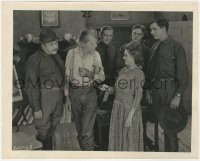 3z0229 JOHANNA ENLISTS 8x10 still 1918 Mary Pickford pointing knife at old man & soldiers!