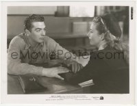 3z0245 KISS OF DEATH 8x10.25 still 1947 great close up of Victor Mature & Coleen Gray, classic noir!