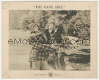 3z0001 CAVE GIRL 8x10 LC 1921 great image of half-breed Boris Karloff kidnapping Teddie Gerard!
