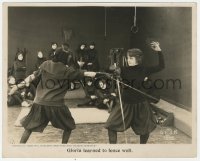 3z0002 GLORIA'S ROMANCE chapter 3 8x10 LC 1916 Billie Burke learned to fence well, A Perilous Love!