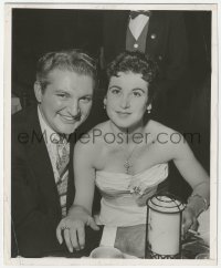3z0260 LIBERACE 8.25x10 still 1954 with Joanne Rio, the girl he might marry, photo by Mel Traxel!