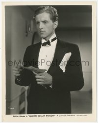 3z0306 MILLION DOLLAR RANSOM 8x10.25 still 1934 close up of somber Phillips Holmes wearing tuxedo!
