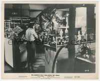 3z0314 MONSTER THAT CHALLENGED THE WORLD 8x10 still 1957 great image of it attacking girl in lab!