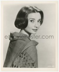 3z0337 NUN'S STORY 8.25x10 still 1959 wonderful portrait of Audrey Hepburn looking over shoulder!