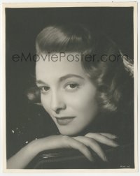 3z0353 PATRICIA NEAL 8x10 key book still 1940s close portrait leaning on chair with head on hand!
