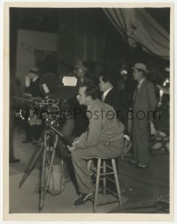 3z0364 POWER & THE GLORY candid 8x10.25 still 1933 James Wong Howe & director Howard behind camera!