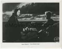 3z0409 SEVENTH SEAL 8x10.25 still 1958 Max Von Sydow playing chess with Death, Ingmar Bergman!