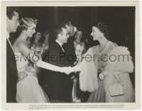 3z0474 TWO TICKETS TO BROADWAY candid 8x10 key book still 1951 Curits & Leigh meet Queen Elizabeth!