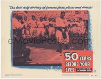 3z0505 50 YEARS BEFORE YOUR EYES LC #4 1950 New York Yankees bid farewell to Lou Gehrig, baseball!
