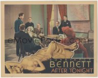 3z0523 AFTER TONIGHT LC 1933 uniformed Gilbert Roland in office w/others, sexy pre-Code border art!