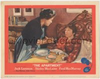 3z0535 APARTMENT LC #4 1960 Naomi Stevens feeds soup to Shirley MacLaine recovering in bed!