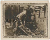 3z0589 BLUE BLAZES RAWDEN LC 1918 great image of William S. Hart doing laundry on wash day, rare!