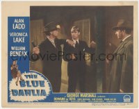 3z0590 BLUE DAHLIA LC #6 1946 great image of Alan Ladd about to get punched by Walter Sande!