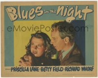 3z0592 BLUES IN THE NIGHT LC 1941 Lloyd Nolan restrains really wild-eyed angry Betty Field!
