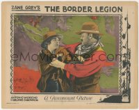 3z0599 BORDER LEGION LC 1924 close up of Helene Chadwick grabbed by giant Gibson Gowland, Zane Grey!