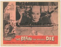 3z0603 BRAIN THAT WOULDN'T DIE LC #3 1962 best close up of Virginia Leith as Jan in the Pan!
