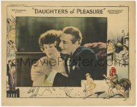 3z0693 DAUGHTERS OF PLEASURE LC 1924 close up of Marie Prevost romanced, crazy border art!