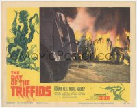 3z0695 DAY OF THE TRIFFIDS LC #8 1962 classic English sci-fi, burning plant monsters at climax!