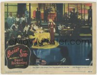 3z0698 DEAD RECKONING LC #8 1947 sexy Lizabeth Scott sings at Humphrey Bogart's table in nightclub!