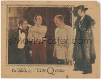 3z0724 DON Q SON OF ZORRO LC 1925 Sidney Toler laughs at Douglas Fairbanks tweaking Hersholt's nose!