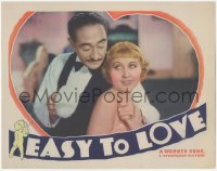 3z0745 EASY TO LOVE LC 1934 c/u of Adolphe Menjou powdering pretty Genevieve Tobin's shoulder!
