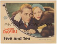 3z0763 FIVE & TEN LC 1931 c/u of pretty Marion Davies in fur with her arm around Douglass Montgomery!