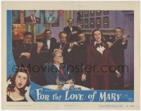 3z0772 FOR THE LOVE OF MARY LC #6 1948 old man watches Deanna Durbin singing by orchestra!