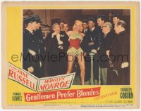 3z0791 GENTLEMEN PREFER BLONDES LC #2 1953 the judge & police discover Russell is dressed as Monroe!