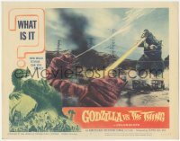 3z0805 GODZILLA VS. THE THING LC #6 1964 special FX scene with Gojira vs Mothra in larva form!