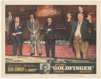 3z0807 GOLDFINGER LC #6 1964 Gert Froebe explains scheme to rob Fort Knox of its gold, James Bond!
