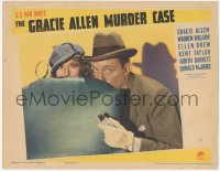3z0813 GRACIE ALLEN MURDER CASE LC 1939 detective Gracie Allen & Warren William behind chair!
