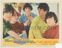 3z0841 HELP LC #8 1965 Eleanor Bron & The Beatles, John, Paul, George & Ringo, rock & roll classic!