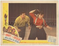 3z0844 HERE COME THE CO-EDS LC #2 R1950 Lou Costello fighting w/masked wrestler Lon Chaney Jr.!