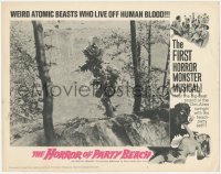 3z0861 HORROR OF PARTY BEACH LC #8 1964 great image of the wacky monster in forest!