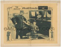 3z0878 IN DUTCH LC 1922 Bobby Vernon sings Oh you beautiful doll to an angry policeman!
