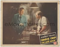 3z0900 JADE MASK LC 1944 c/u of Sidney Toler as Charlie Chan in Hardie Albright's laboratory!