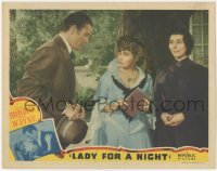 3z0930 LADY FOR A NIGHT LC 1941 Blanche Yurka smiles at John Wayne & pretty Joan Blondell!